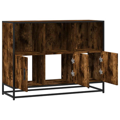 Credenza Rovere Fumo 100x35x76 cm in Legno Multistrato - homemem39