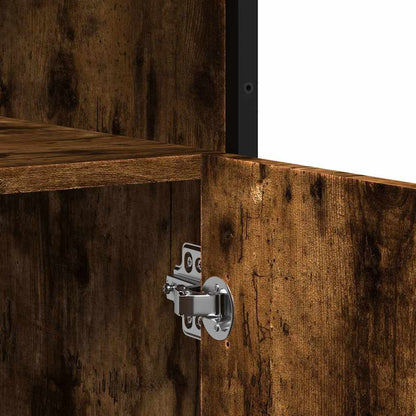 Credenza Rovere Fumo 100x35x76 cm in Legno Multistrato - homemem39