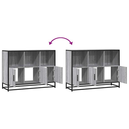 Credenza Grigio Sonoma 100x35x76 cm in Legno Multistrato - homemem39