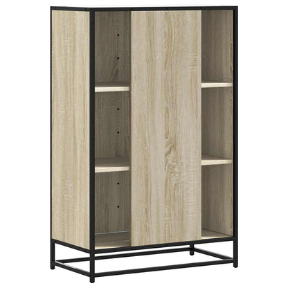 Credenza Rovere Sonoma 68x35x106,5 cm Legno Multistrato Metallo - homemem39