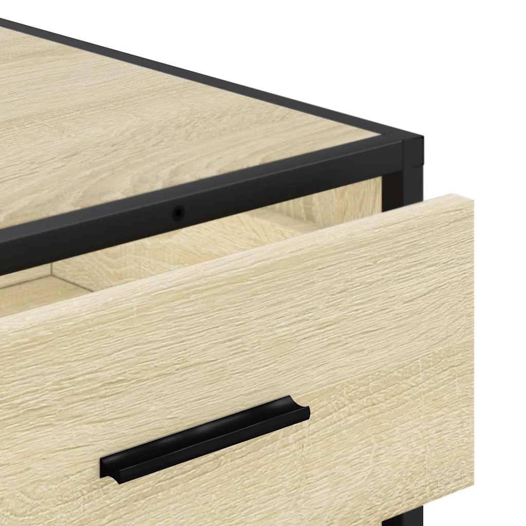 Cassettiera Rovere Sonoma 70x41x56 cm in Legno Multistrato - homemem39