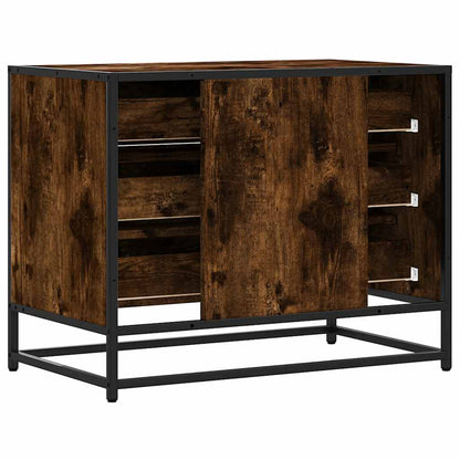 Cassettiera Rovere Fumo 70x41x56 cm in Legno Multistrato - homemem39