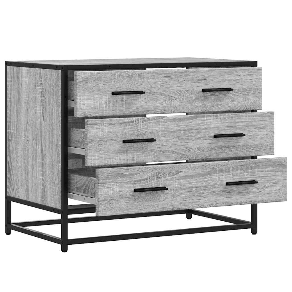 Cassettiera Grigio Sonoma 70x41x56 cm in Legno Multistrato - homemem39