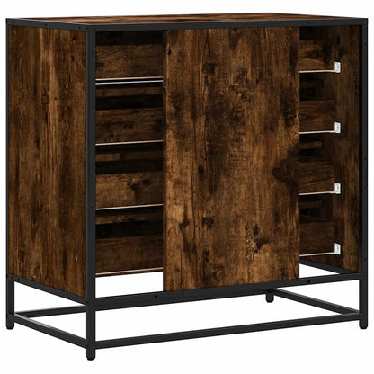 Cassettiera Rovere Fumo 70x41x70 cm in Legno Multistrato - homemem39