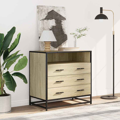 Cassettiera Rovere Sonoma 70x41x70 cm in Legno Multistrato - homemem39