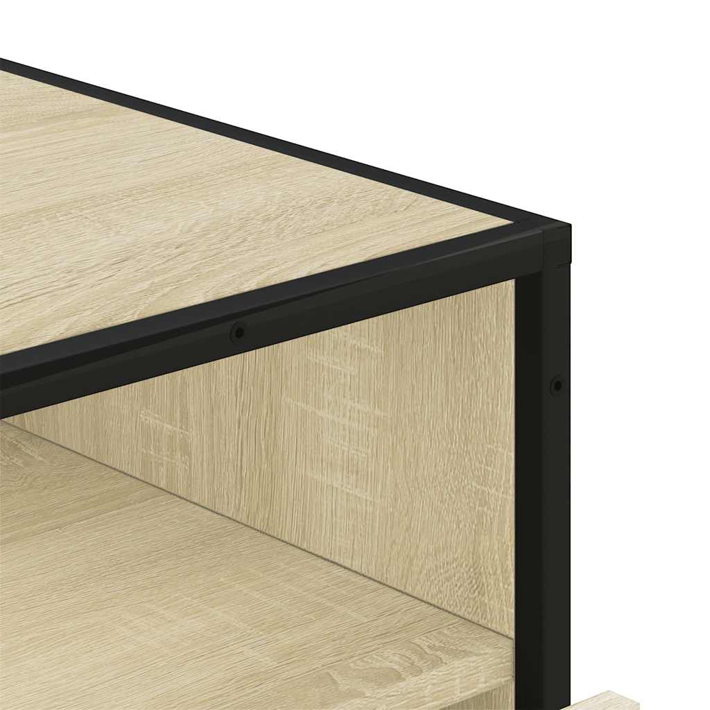 Cassettiera Rovere Sonoma 70x41x70 cm in Legno Multistrato - homemem39