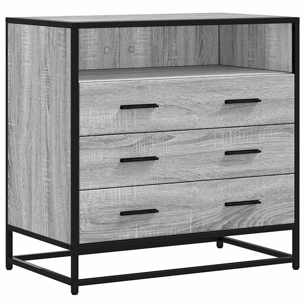 Cassettiera Grigio Sonoma 70x41x70 cm in Legno Multistrato | homemem39