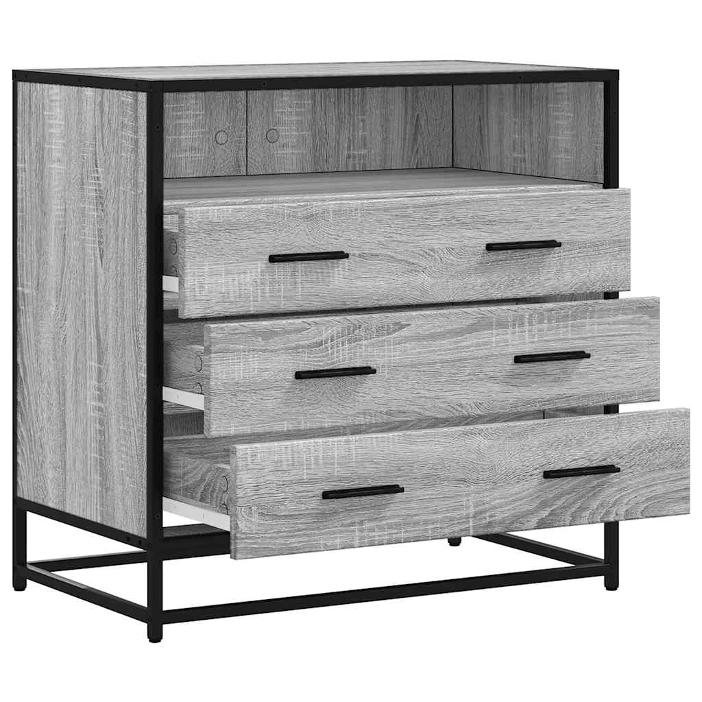 Cassettiera Grigio Sonoma 70x41x70 cm in Legno Multistrato | homemem39