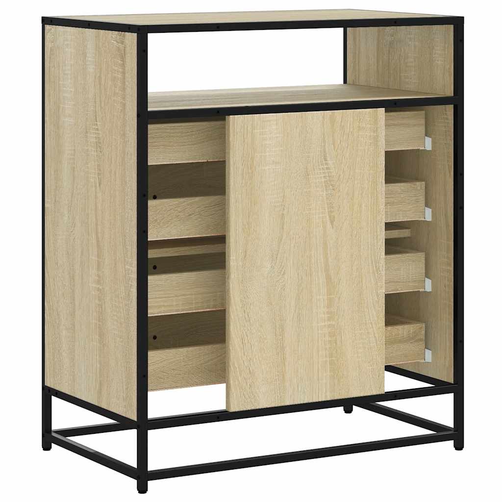 Cassettiera Rovere Sonoma 70x41x83,5 cm in Legno Multistrato - homemem39