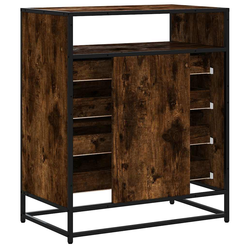 Cassettiera Rovere Fumo 70x41x83,5 cm in Legno Multistrato | homemem39