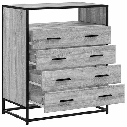 Cassettiera Grigio Sonoma 70x41x83,5 cm in Legno Multistrato | homemem39
