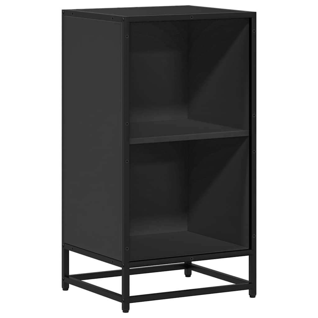Libreria Nera 40x35x76 cm in Legno Multistrato | homemem39