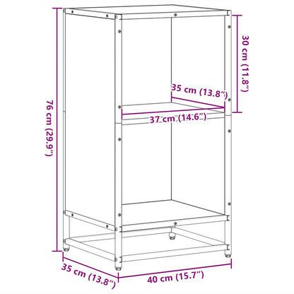 Libreria Grigio Sonoma 40x35x76 cm in Legno Multistrato | homemem39