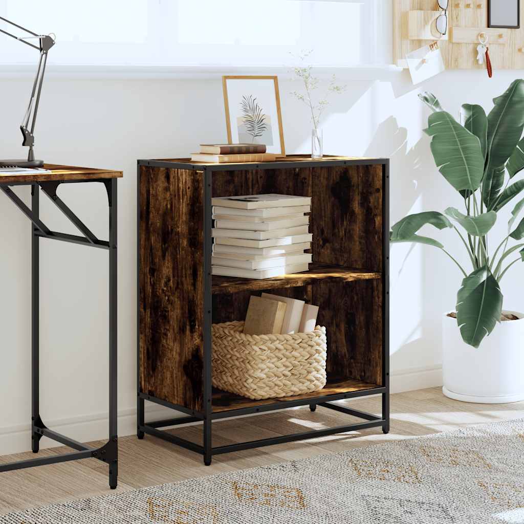 Libreria Rovere Fumo 60x35x76 cm in Legno Multistrato | homemem39