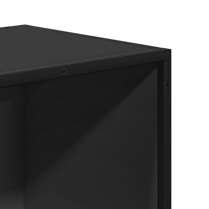 Libreria Nera 80,5x35x76 cm in Legno Multistrato | homemem39