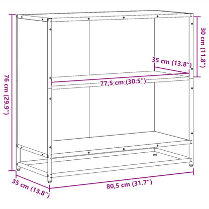 Libreria Rovere Sonoma 80,5x35x76 cm in Legno Multistrato | homemem39
