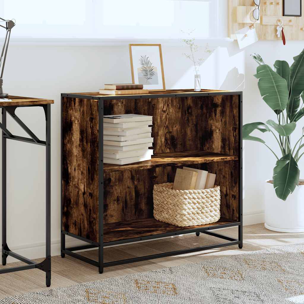 Libreria Rovere Fumo 80,5x35x76 cm in Legno Multistrato | homemem39