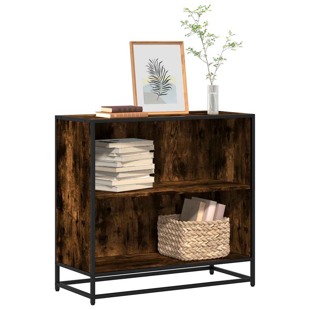 Libreria Rovere Fumo 80,5x35x76 cm in Legno Multistrato | homemem39