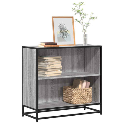 Libreria Grigio Sonoma 80,5x35x76 cm in Legno Multistrato