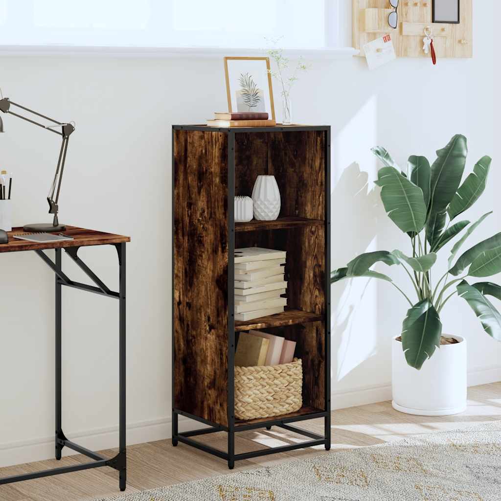 Libreria Rovere Fumo 40x35x107,5 cm in Legno Multistrato | homemem39