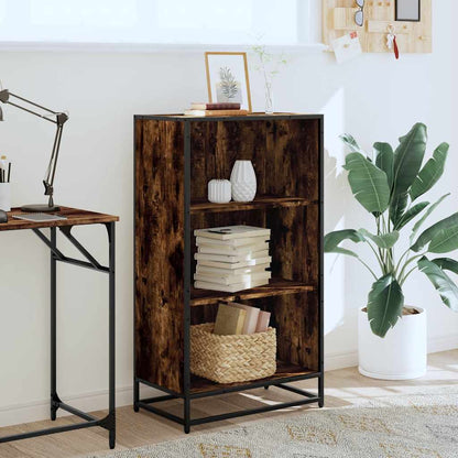 Libreria Rovere Fumo 60x35x107,5 cm in Legno Multistrato | homemem39