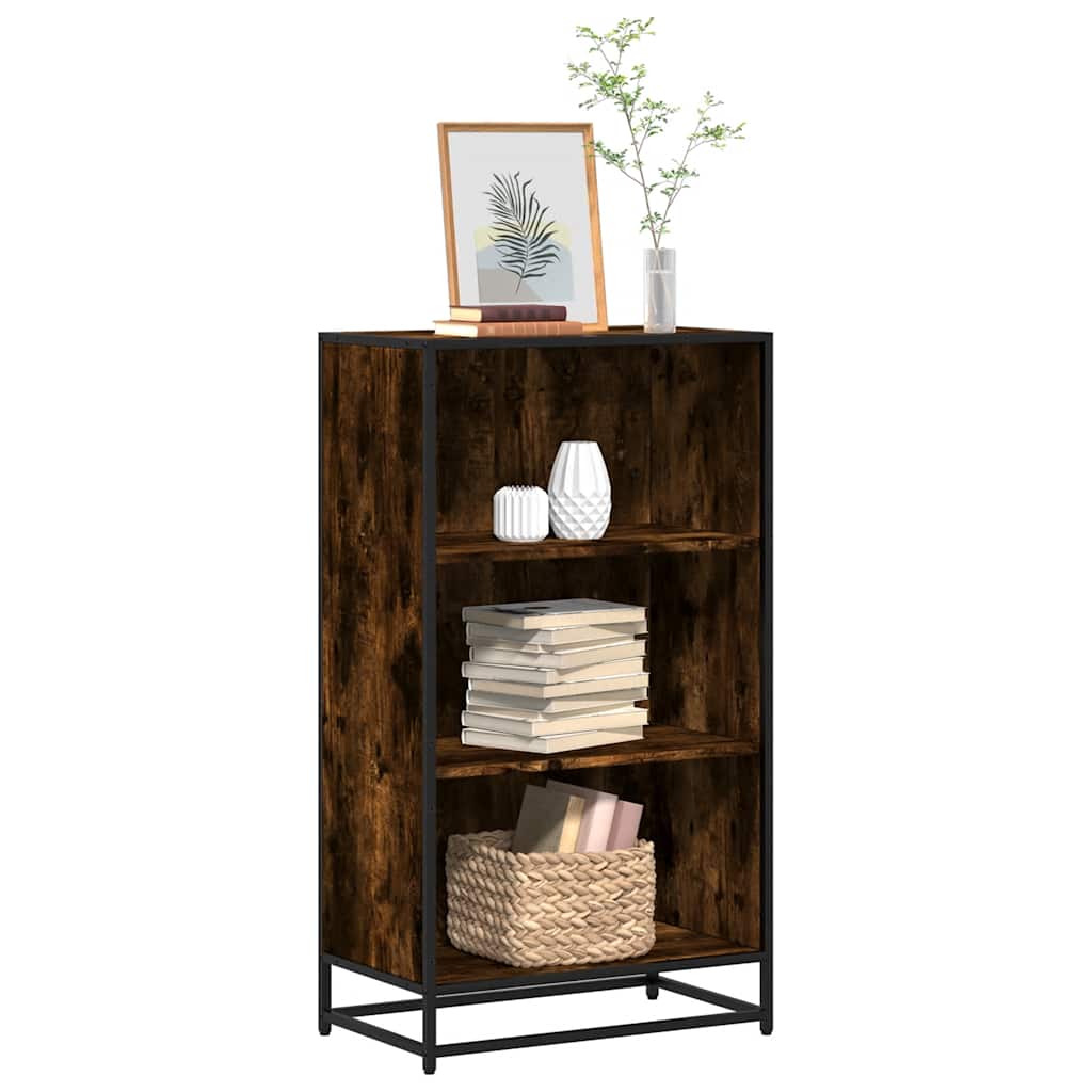 Libreria Rovere Fumo 60x35x107,5 cm in Legno Multistrato | homemem39