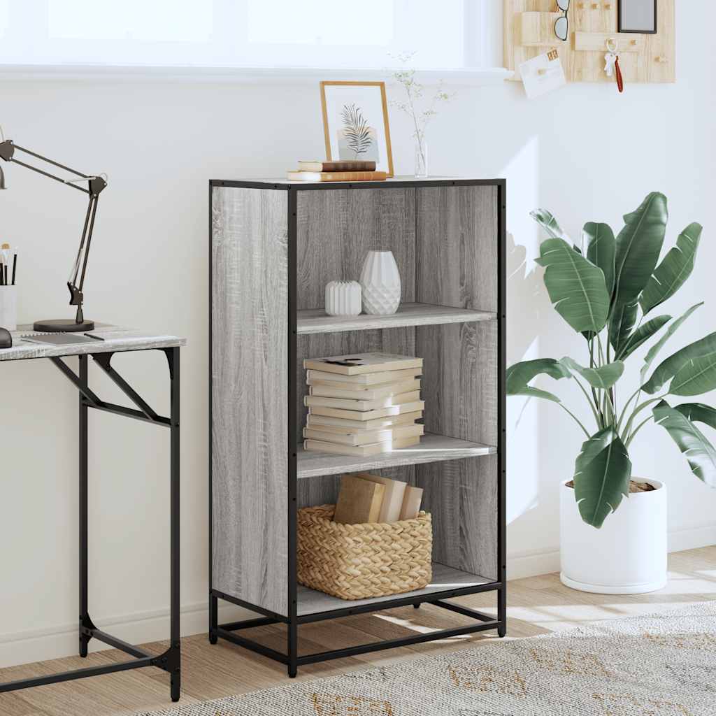 Libreria Grigio Sonoma 60x35x107,5 cm in Legno Multistrato | homemem39