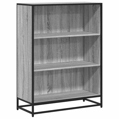 Libreria Grigio Sonoma 80,5x35x107,5 cm in Legno Multistrato