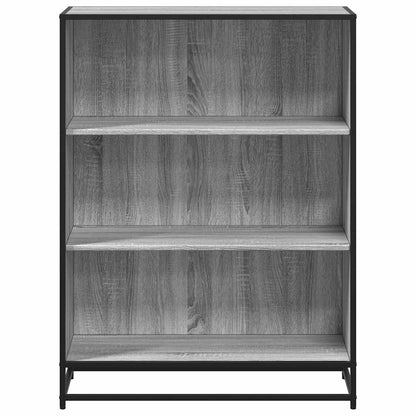 Libreria Grigio Sonoma 80,5x35x107,5 cm in Legno Multistrato