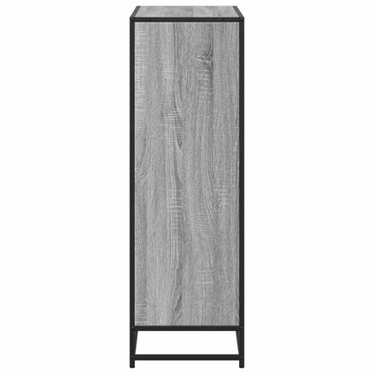Libreria Grigio Sonoma 80,5x35x107,5 cm in Legno Multistrato