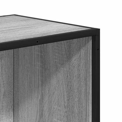 Libreria Grigio Sonoma 80,5x35x107,5 cm in Legno Multistrato
