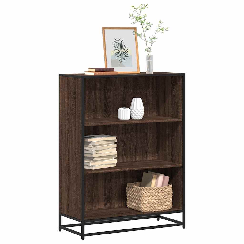 Libreria Rovere Marrone 80,5x35x107,5 cm in Legno Multistrato | homemem39