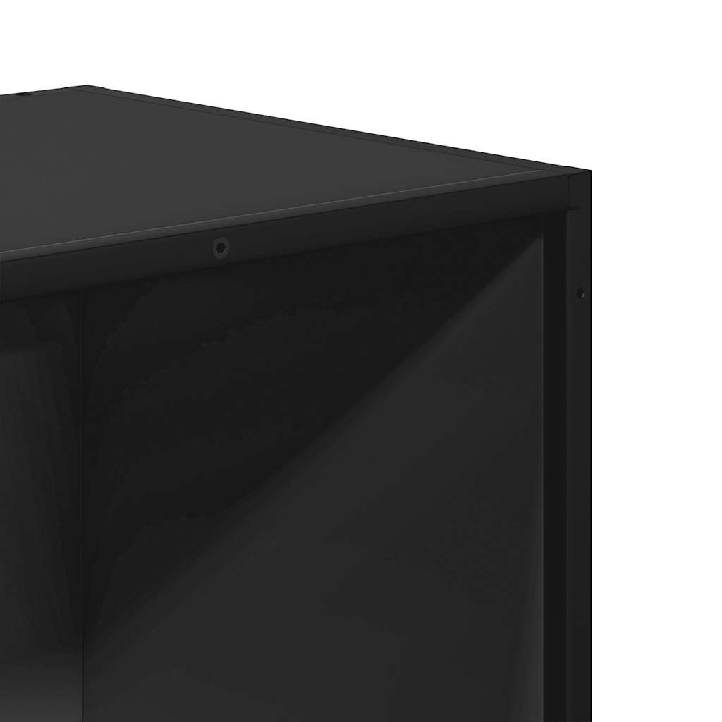Libreria Nera 40x35x139 cm in Legno Multistrato | homemem39