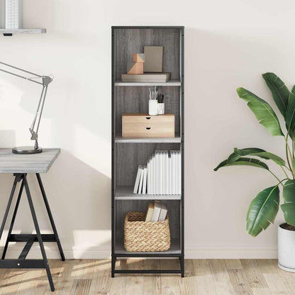 Libreria Grigio Sonoma 40x35x139 cm in Legno Multistrato | homemem39