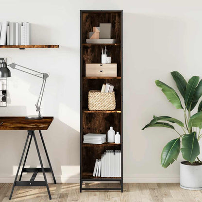 Libreria Rovere Fumo 40x35x170,5 cm in Legno Multistrato | homemem39