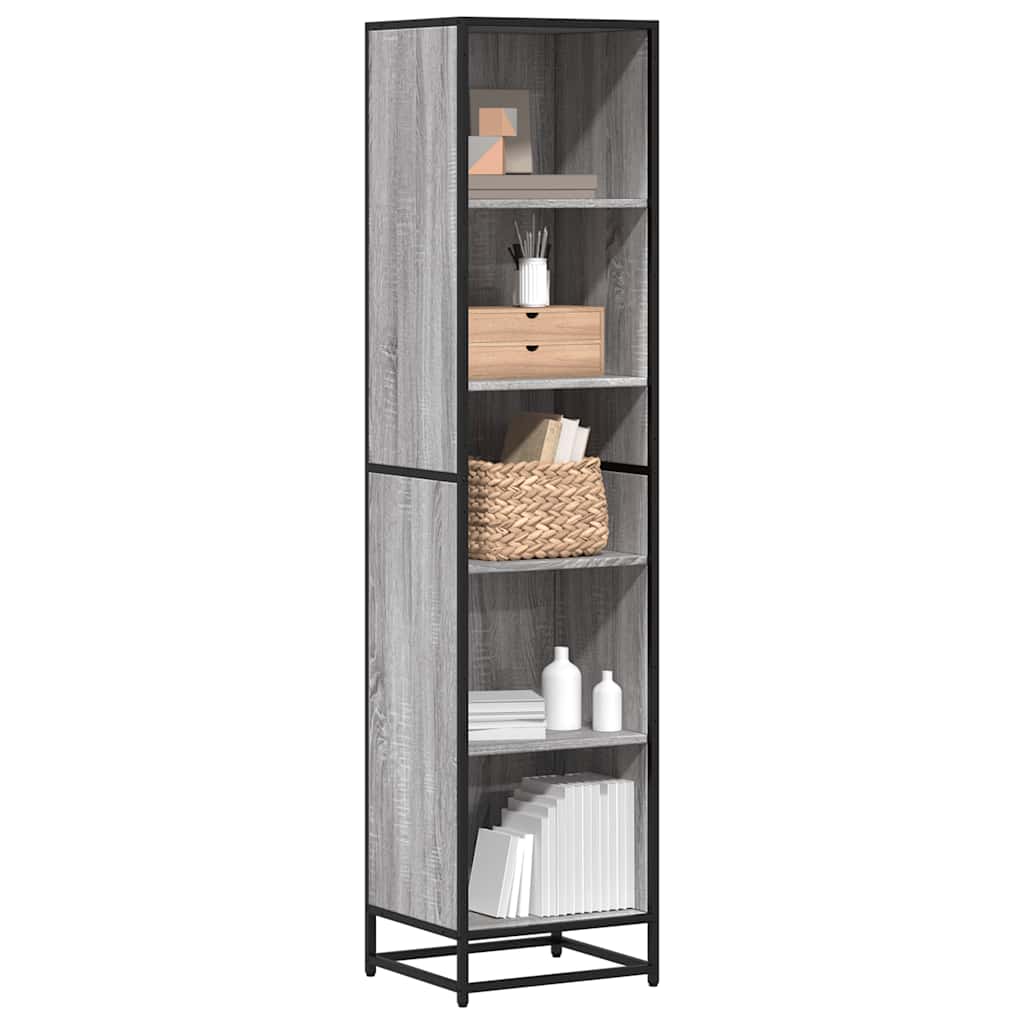 Libreria Grigio Sonoma 40x35x170,5 cm in Legno Multistrato | homemem39
