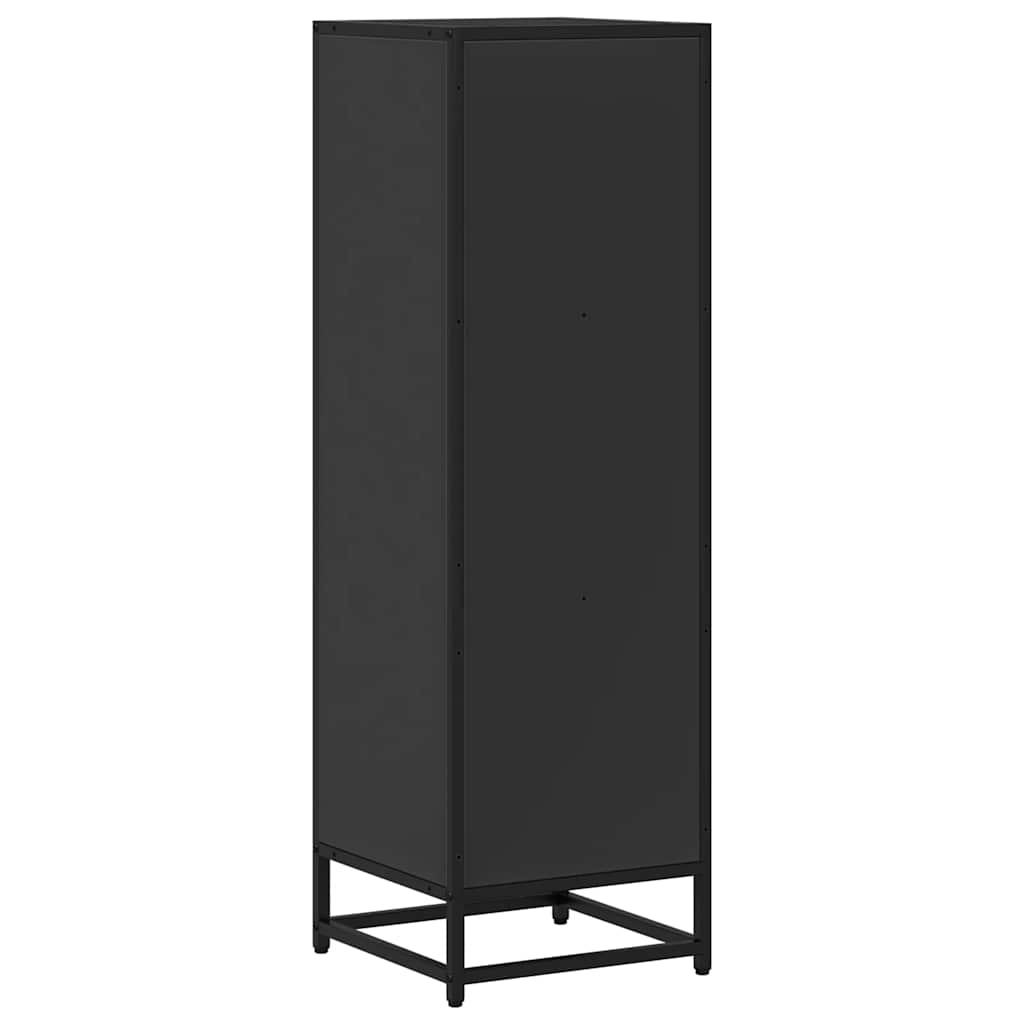 Libreria Nera 33,5x33x107,5 cm in Legno Multistrato | homemem39