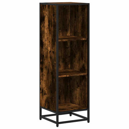 Libreria Rovere Fumo 33,5x33x107,5 cm in Legno Multistrato | homemem39