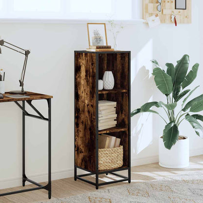 Libreria Rovere Fumo 33,5x33x107,5 cm in Legno Multistrato | homemem39