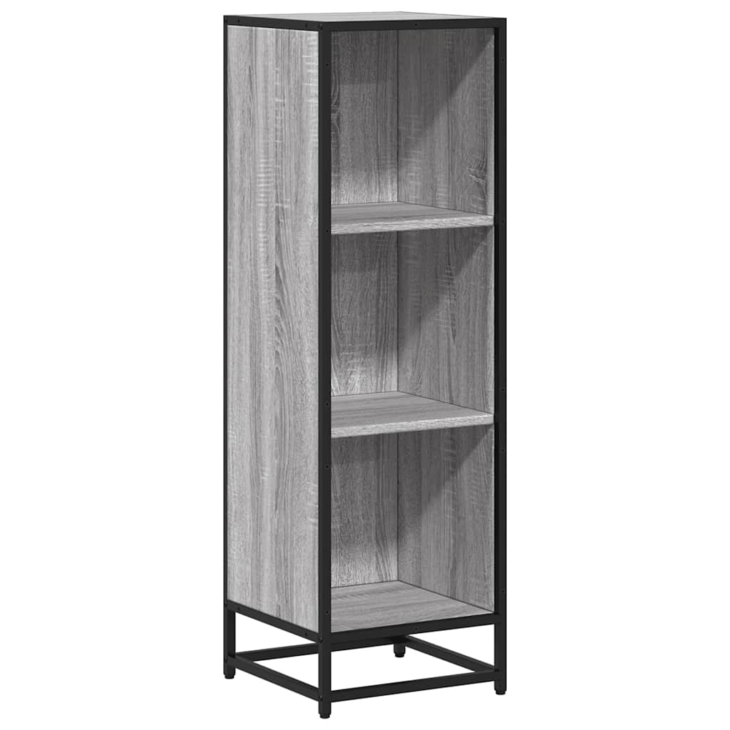 Libreria Grigio Sonoma 33,5x33x107,5 cm in Legno Multistrato | homemem39
