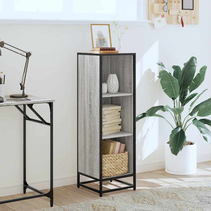 Libreria Grigio Sonoma 33,5x33x107,5 cm in Legno Multistrato | homemem39
