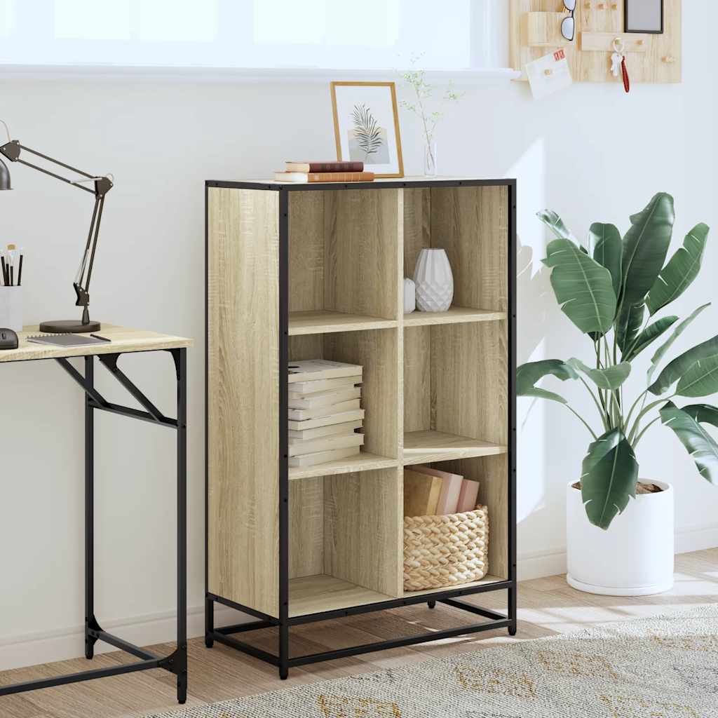 Libreria Rovere Sonoma 65,5x33x107,5 cm in Legno Multistrato