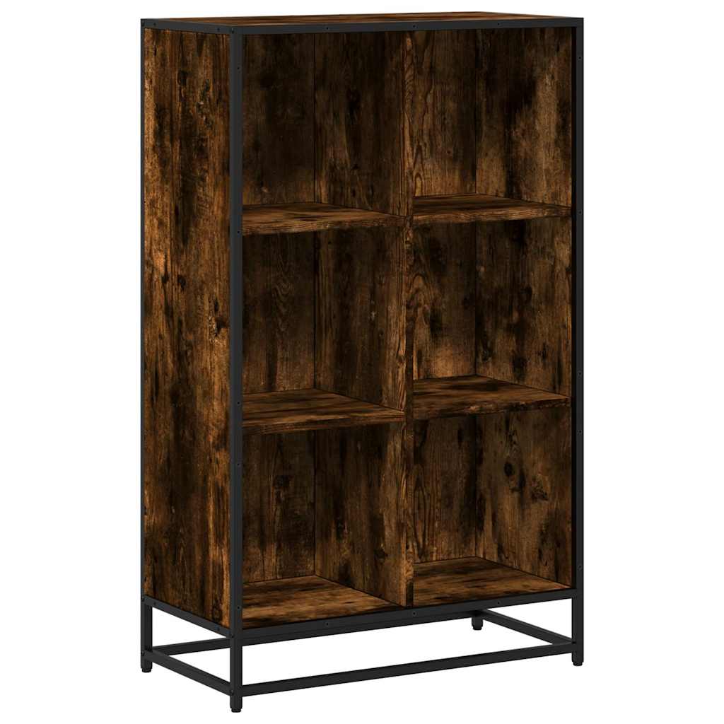 Libreria Rovere Fumo 65,5x33x107,5 cm in Legno Multistrato | homemem39