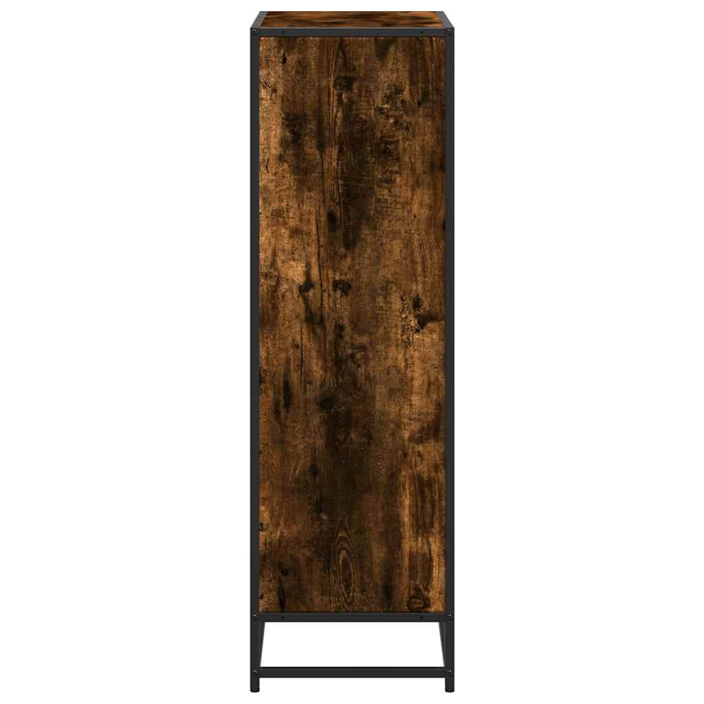Libreria Rovere Fumo 65,5x33x107,5 cm in Legno Multistrato | homemem39