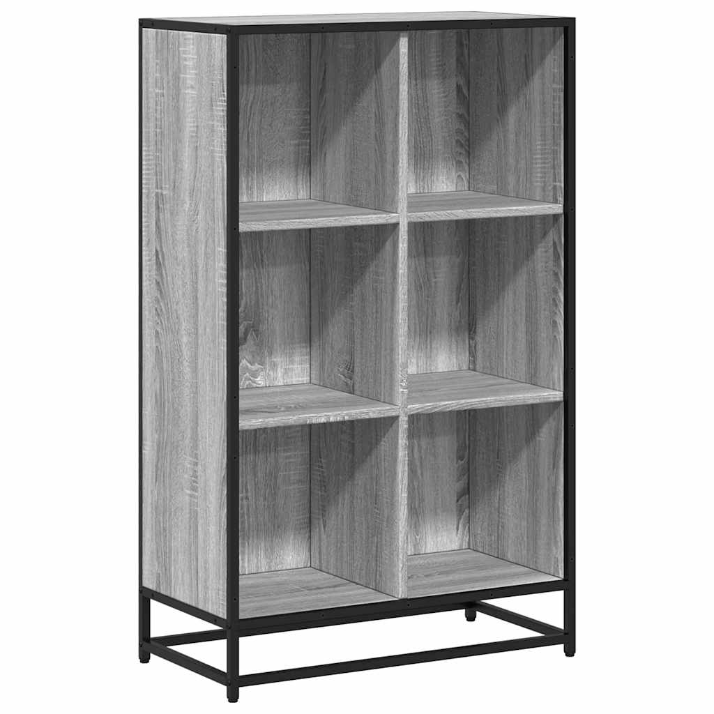 Libreria Grigio Sonoma 65,5x33x107,5 cm in Legno Multistrato | homemem39