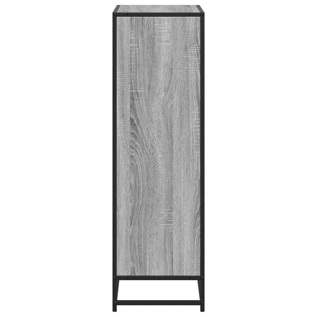 Libreria Grigio Sonoma 65,5x33x107,5 cm in Legno Multistrato | homemem39