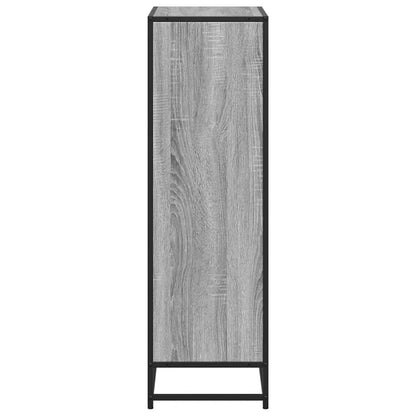 Libreria Grigio Sonoma 65,5x33x107,5 cm in Legno Multistrato | homemem39