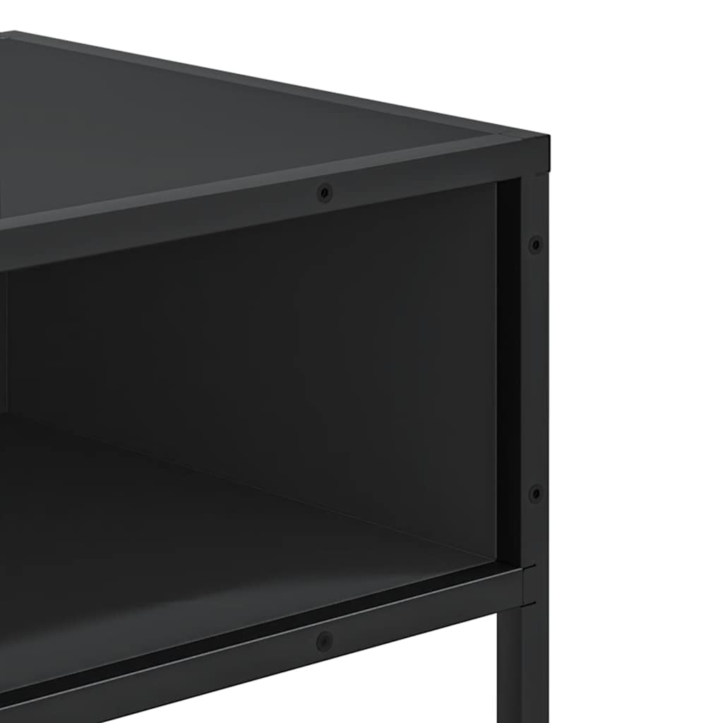 Tavolino Consolle Nero 90x35x80 cm in Legno Multistrato | homemem39