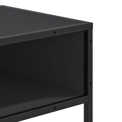 Tavolino Consolle Nero 90x35x80 cm in Legno Multistrato | homemem39