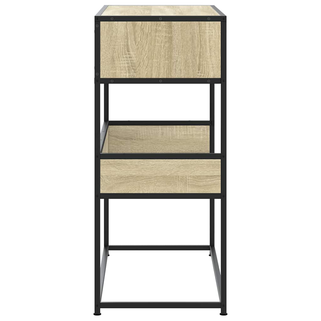 Tavolo Consolle Rovere Sonoma 90x35x80 cm in Legno Multistrato | homemem39